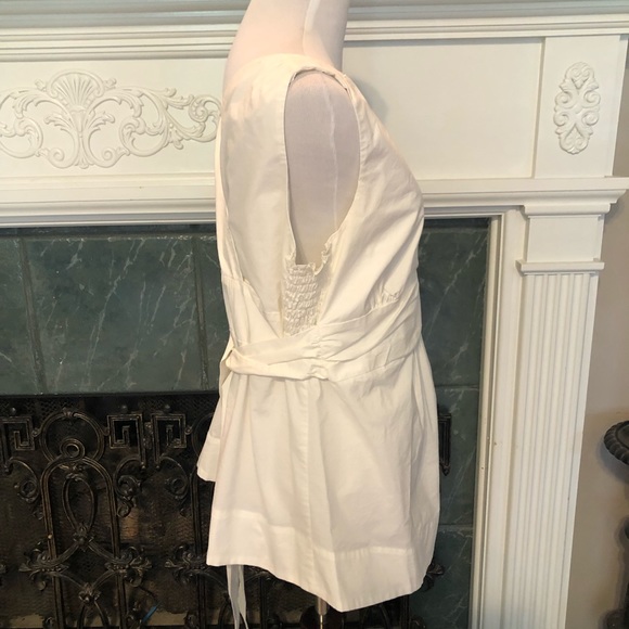 Tomorrow’s Mother White Maternity Top Large - Picture 2 of 4